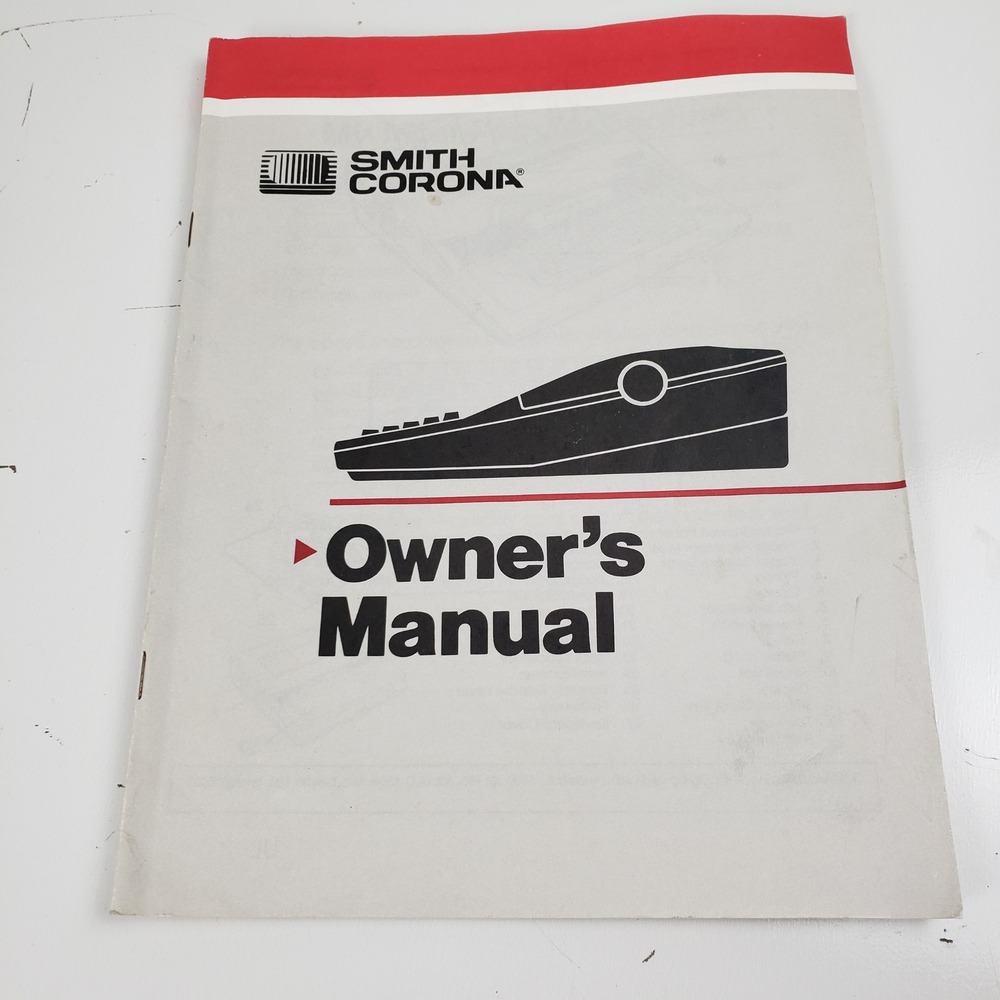 Smith Corona Typewriter Owners Manual XD 5600 SD 750 500 DLD Mark XVII DX 5000